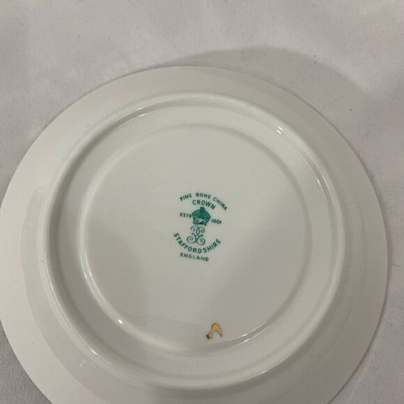 Vintage Crown Staffordshire Fine Bone China Cup and Saucer - Picture 3 of 4